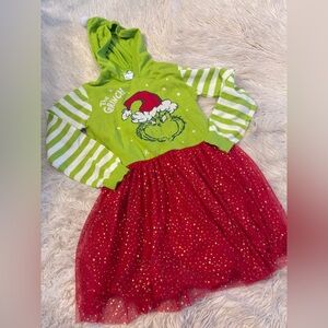 Kids Grinch Christmas dress (X2)